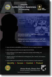 Integrate Antiterrorism Awareness in Contracting