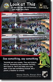 Poster: Look a This. If you can see the difference you might be a hero.