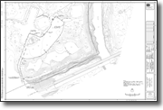 Lower Chain of Wetlands parking lot fence layout