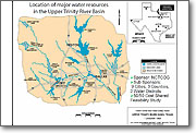 Major Water Resources - Upper Trinity River Basin