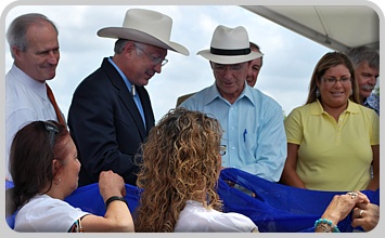 Mission Reach Ecosystem Restoration and Recreation Project Phase 1 and Phase 2 Grand Opening Ceremony.