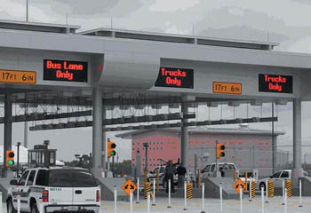 The Fort Worth District supports a checkpoint facility's program for U.S. Customs and Border Protection such as this new unit completed June 2009 in Uvalde.